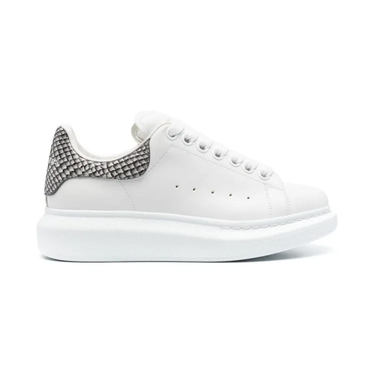 Alexander McQueen Oversized White Grey Snakeskin (718139WIEER9061)