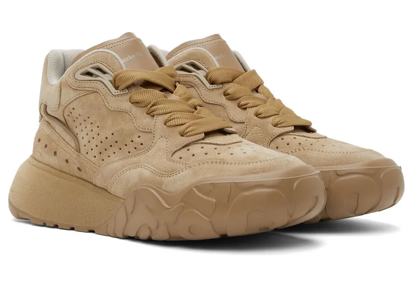 Alexander McQueen Brown Court Low-Top Sneakers (705121WIA5C) (4)