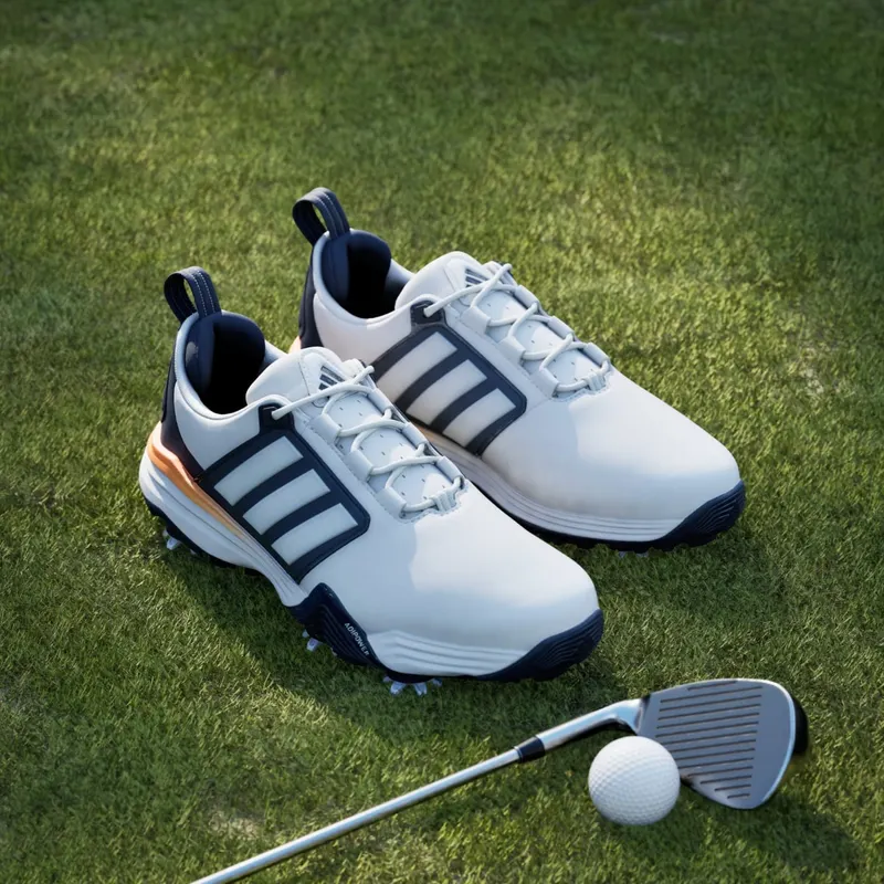Adidas ADIPOWER 26 Golf Shoes Cloud White / Collegiate Navy / Lucid Orange (JP8403)
