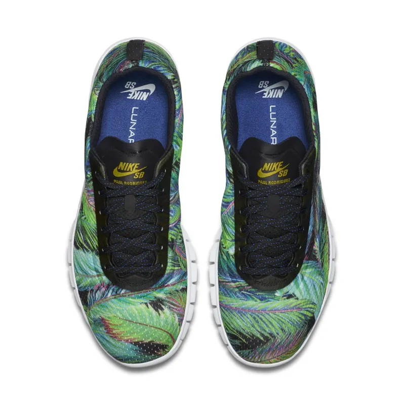 Nike  SB Paul Rodriguez 9 R/R Print Game Royal/Black-White-Tour Yellow (749564-401)