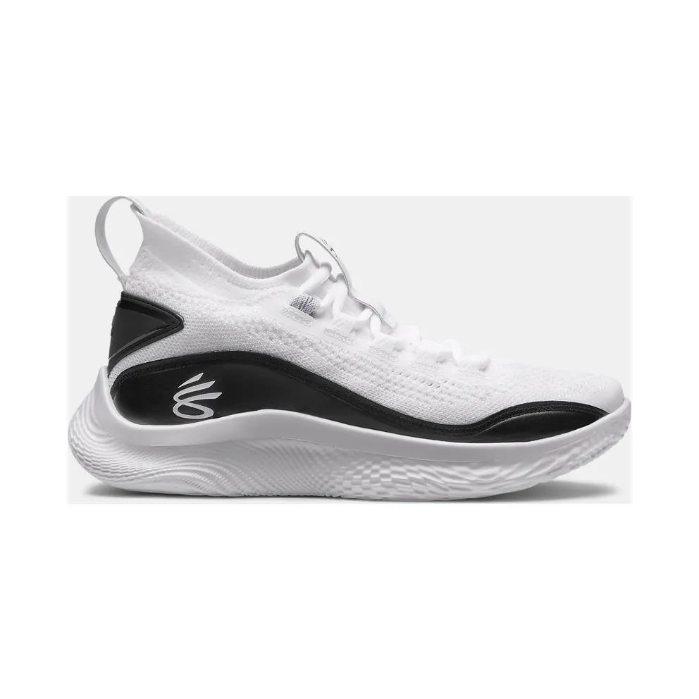Under Armour Basketball Shoes Grade School Curry Flow 8 White (3023527-103)