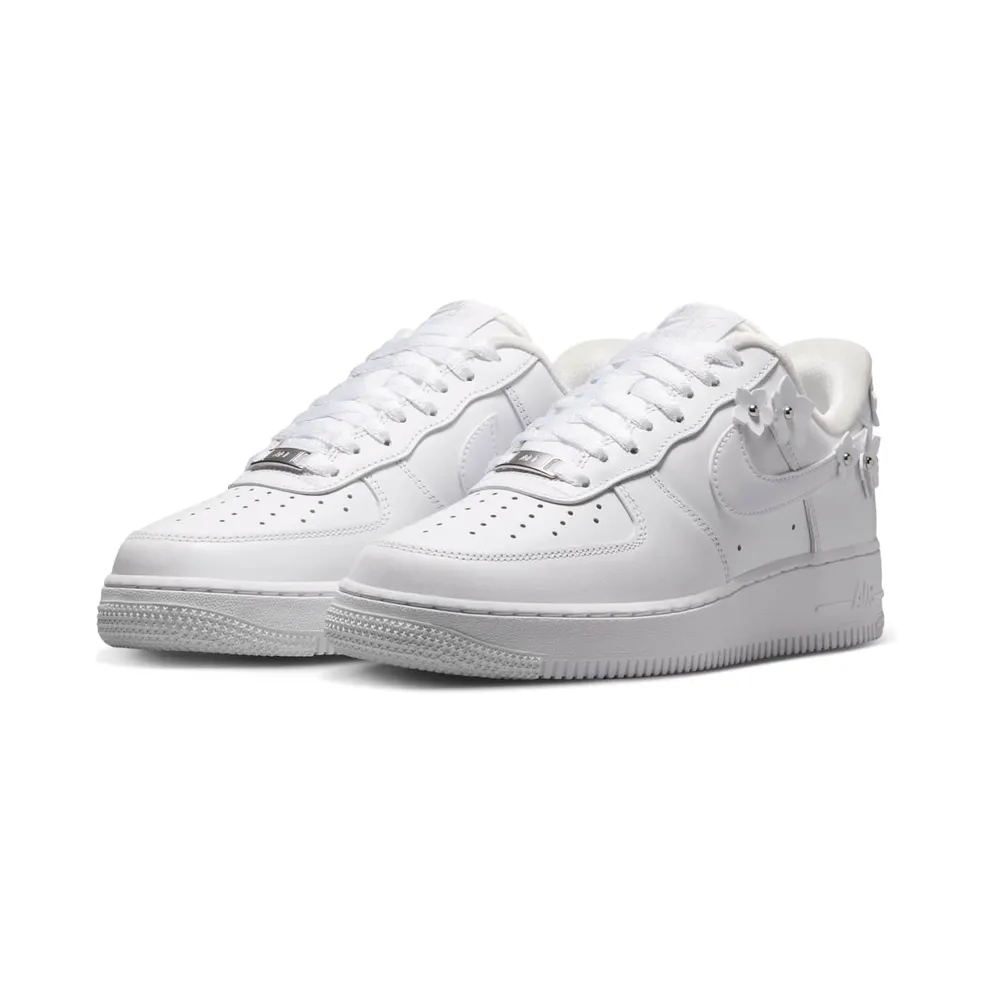 Nike Air Force 1 Low ’07 Womens Florette “White / Wolf Grey / Metallic Silver” (IR8637-100)