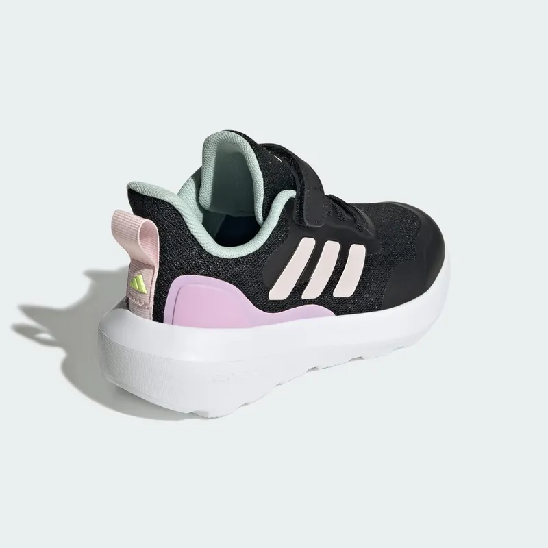 Adidas Fortarun 3 Kids Core Black / Clear Pink / Bliss Lilac (JI2192)
