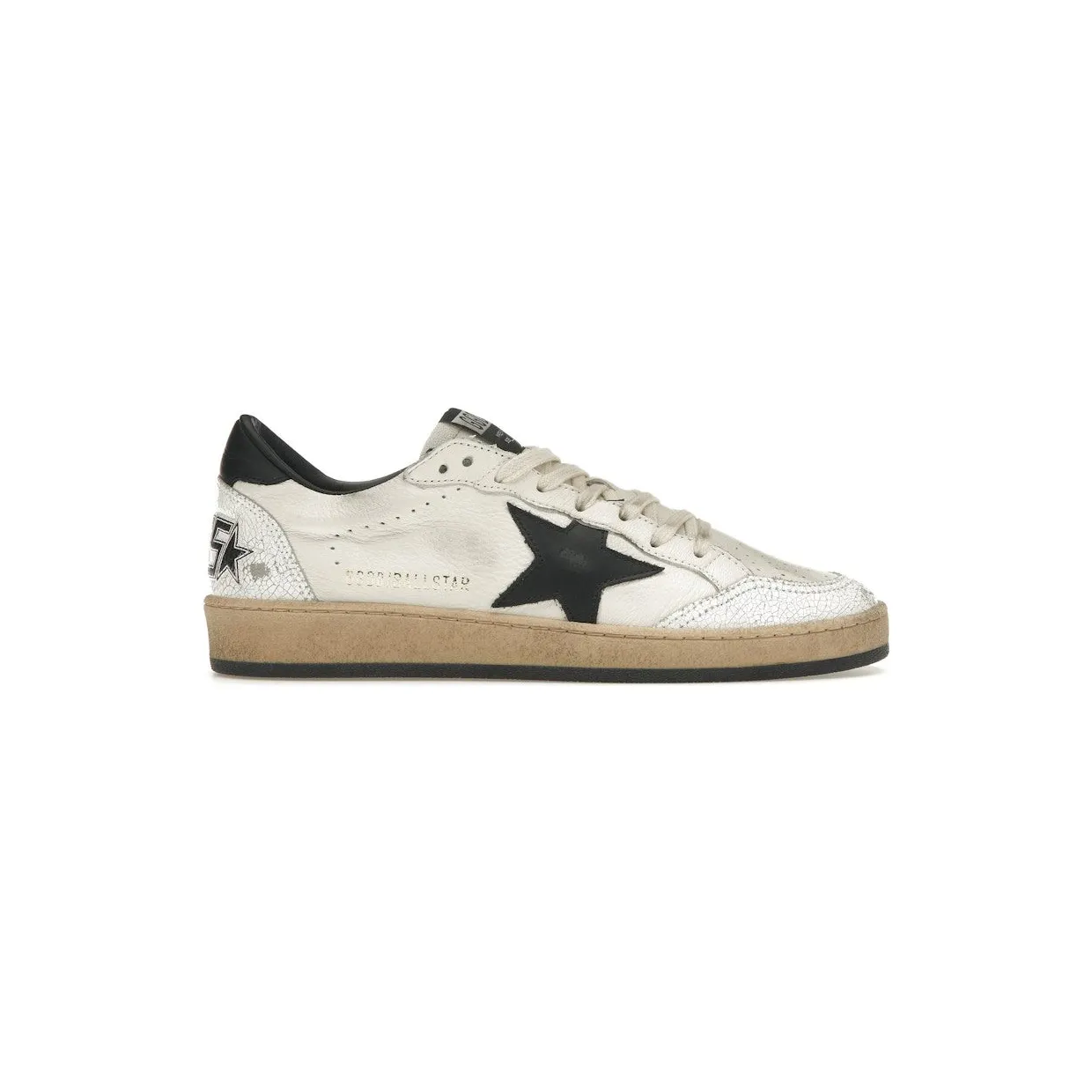 Golden Goose Ball-Star Low White Nappa Black Star (GMF00117F00377110283)