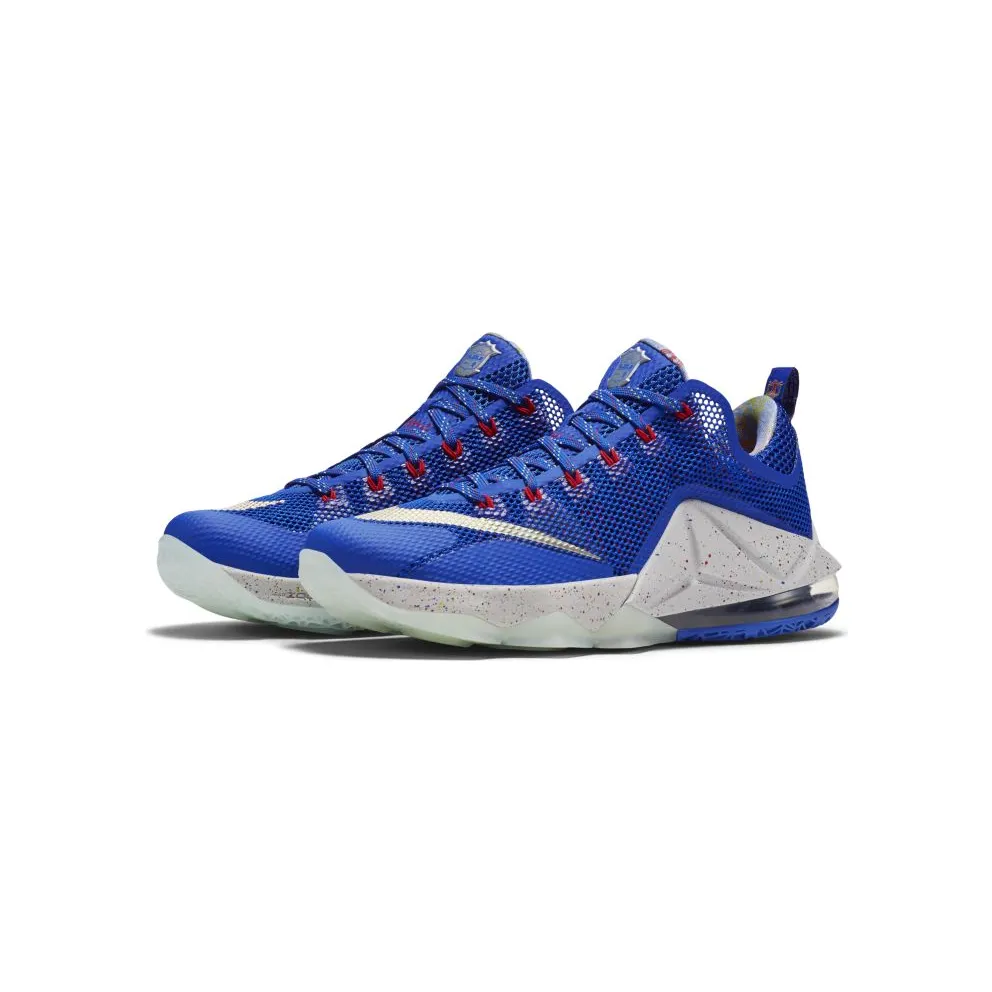 Nike LeBron 12 Low Hyper Cobalt Hyper Cobalt/Metallic Silver-Light Crimson (812560-406)