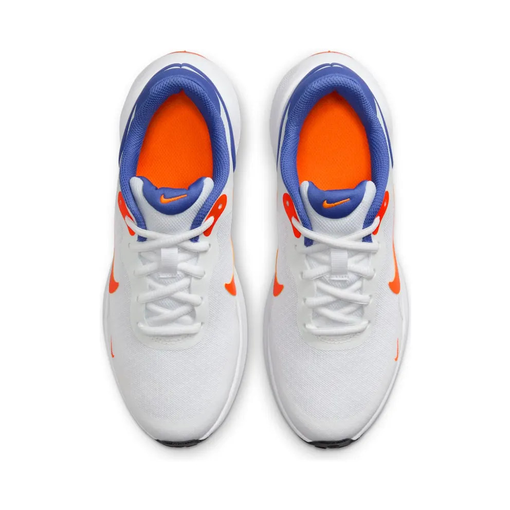 Nike Revolution 7 White Astronomy Blue Total Orange Team Orange (FB7689-102)