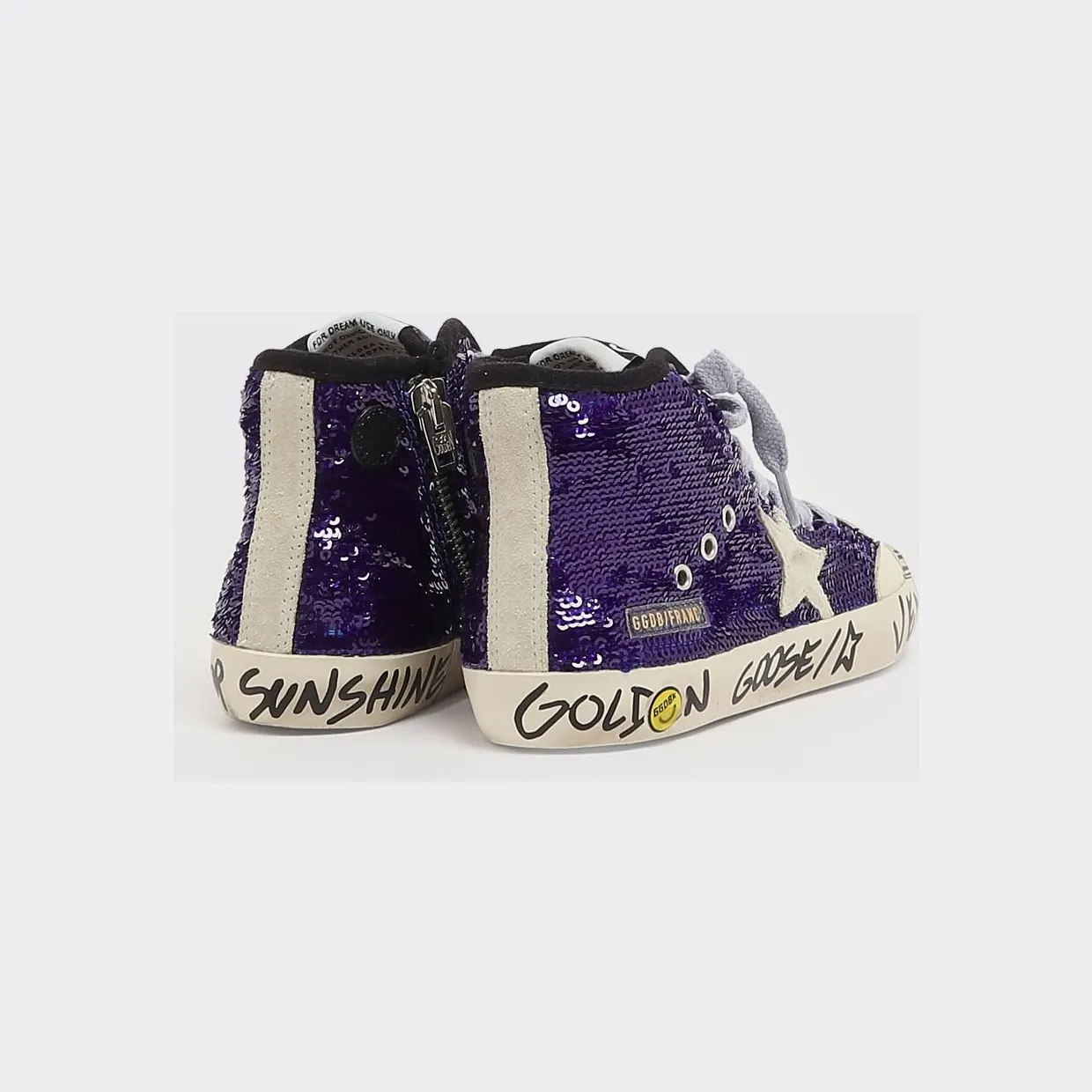 Golden goose Francy Embroidered Sequin Sneakers Blue (GYF00114F00808450588) (2)