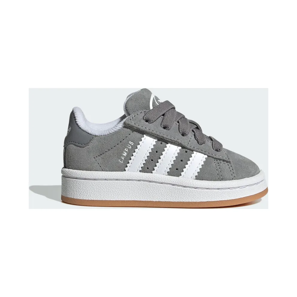 adidas Campus 00s Comfort Closure Elastic Lace Shoes Kids Grey Three / Cloud White / Gum (JI4334)