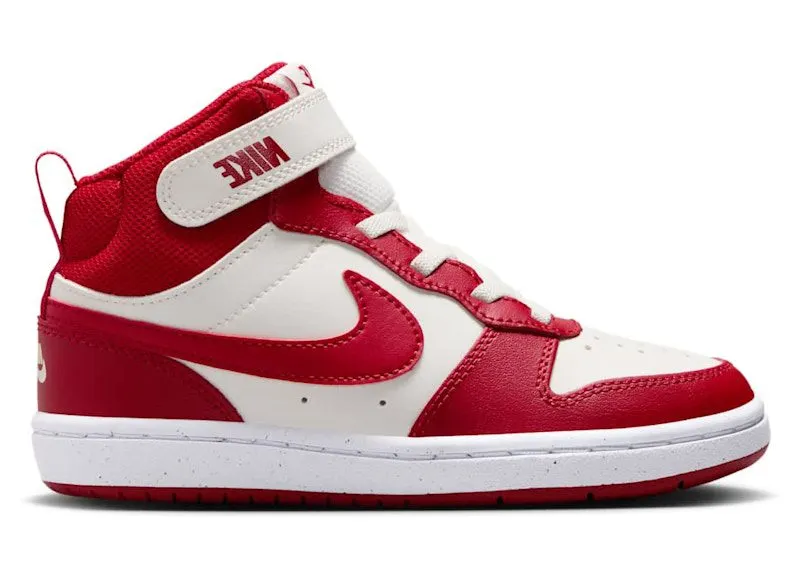 Nike Court Borough Mid 2 Sail White Gym Red (CD7783-124)