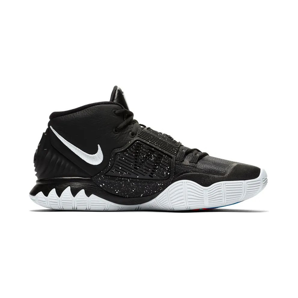 Nike Kyrie 6 Jet Black White Black/White-Bright Crimson (BQ4630-001)