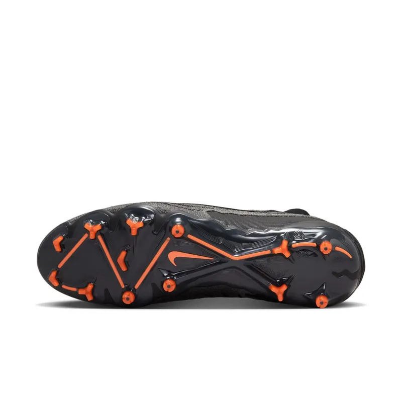 Nike Gripknit Phantom GX Elite Dynamic Fit FG Black Dark Smoke Grey Total Orange (DC9969-010)