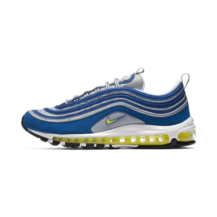 Nike Air Max 97 OG Royal Neon “Atlantic Blue / Metallic Silver / White / Voltage Yellow” (921826-401)