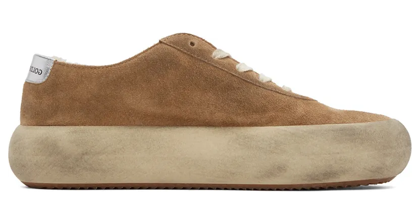 Golden Goose SSENSE Exclusive Brown Space-Star Sabot Sneakers (GMF00345.F002995.55353)