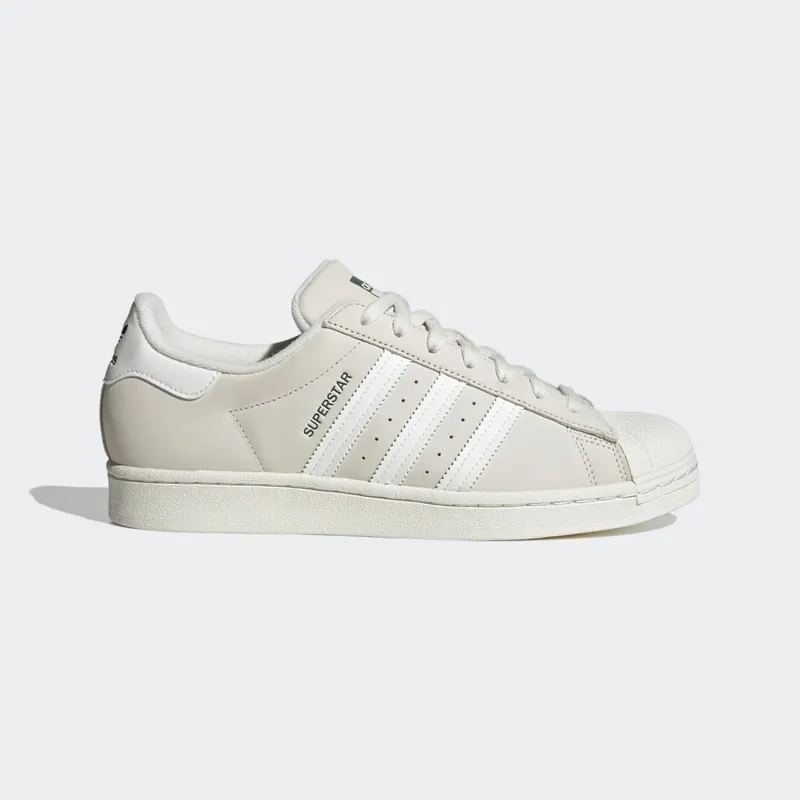 Adidas Superstar Off White / Off White / Dark Green (HQ8926)