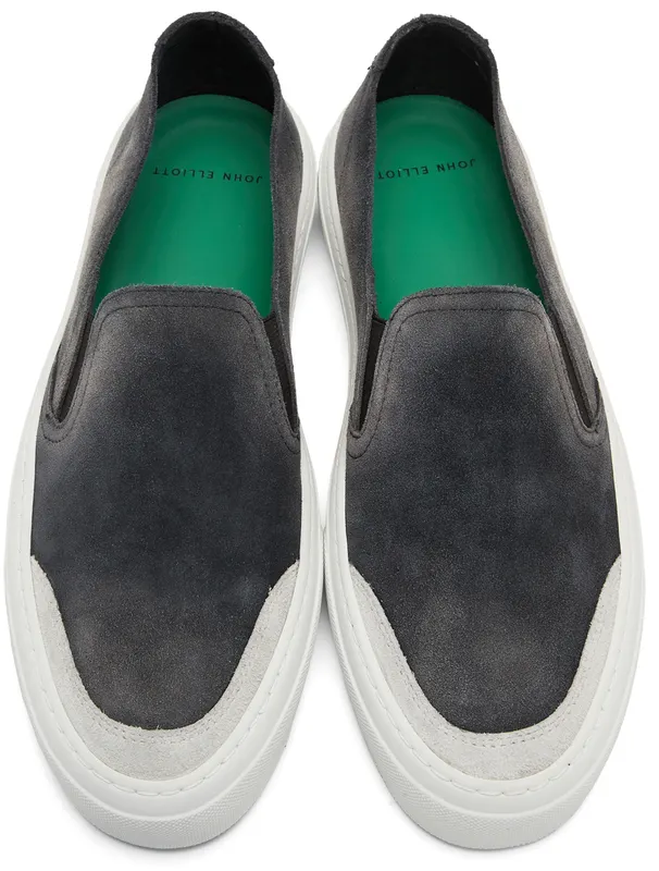 John Elliott Black Haze Slip On Sneakers (J033Q2614A)