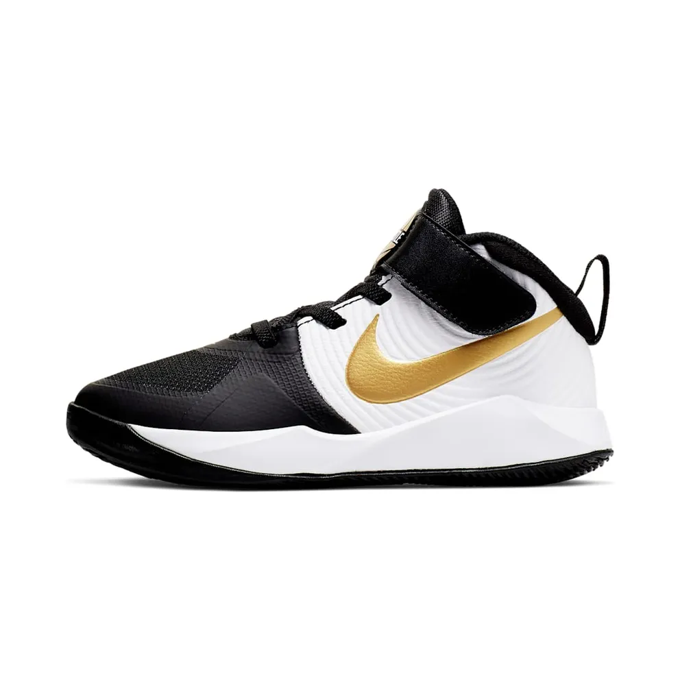 Nike Team Hustle D 9 Black Metallic Gold (PS)