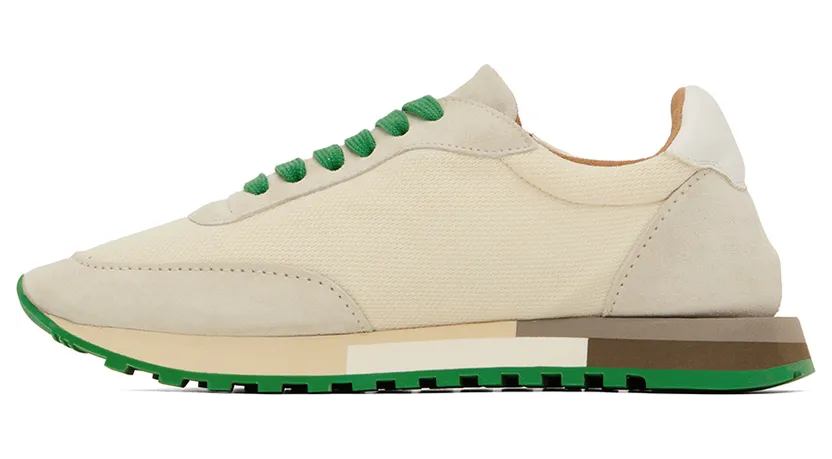 The Row Off-White & Green Owen Sneakers (F1284-W20L25) (3)