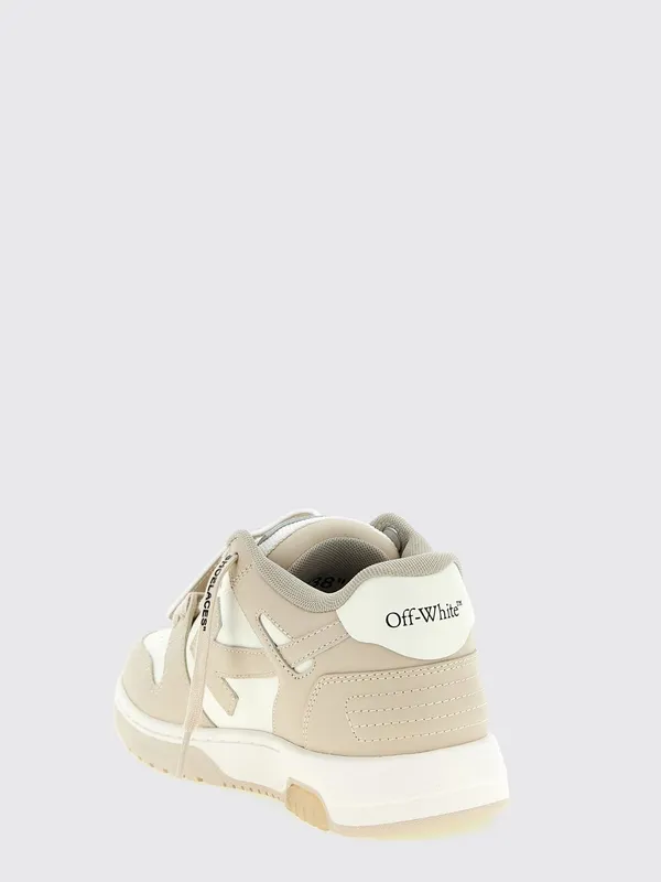 Off-White Out Of Office Bicolor Leather with Applied Logo Beige (W259C9L0060161)
