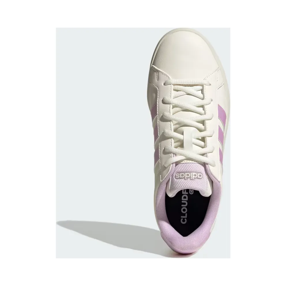 adidas Grand Court Base 3.0 “Core White / Ice Lavender / Off White” (HQ0087)