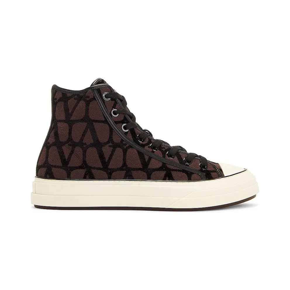 Valentino Toile Iconographe Totaloop High-Top Brown (2Y0S0H01 RWC U02)