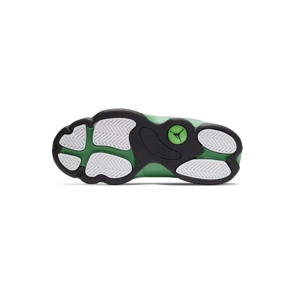 Jordan 13 Retro White Lucky Green (PS) White/White-Lucky Green-Black (414575-113)