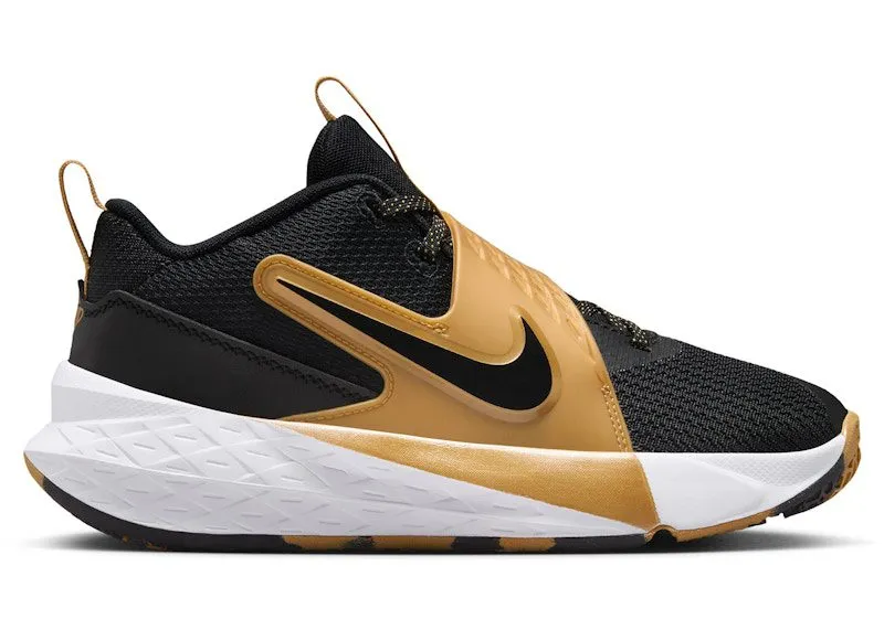 Nike Team Hustle D 12 Black Metallic Gold White (HF6279-003)