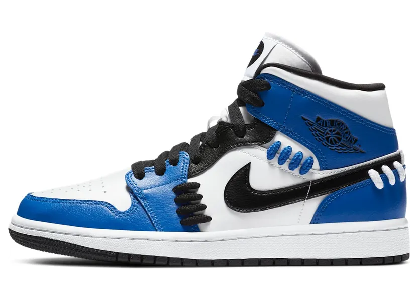 Air Jordan 1 Mid SE Sisterhood “Game Royal / White / Black” (CV0152-401)