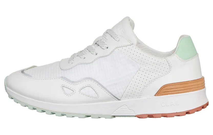 Clae Hayden White Milled Leather Ripstop (CL20AHD01-WRI)