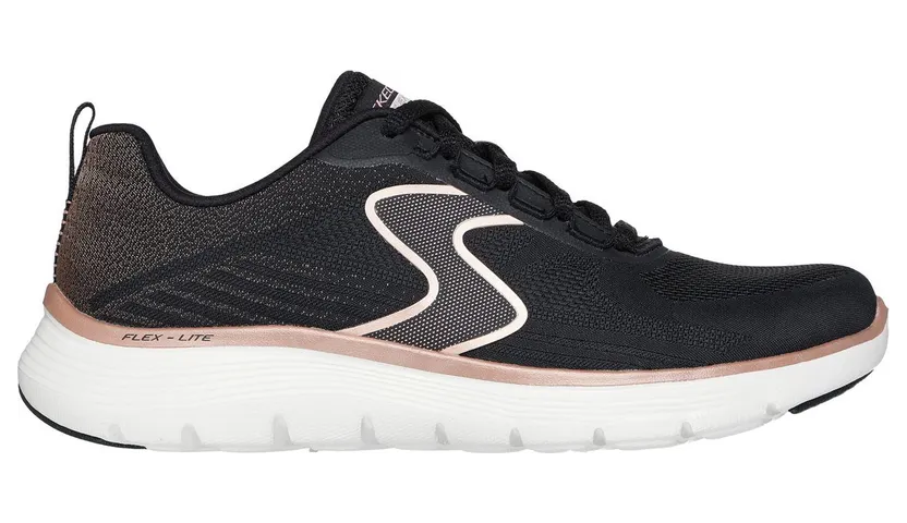 Skechers Flex Appeal 5.0 – Luxe Glow – Zwart / Roos Goud – “Zwart” (150215 BKRG)