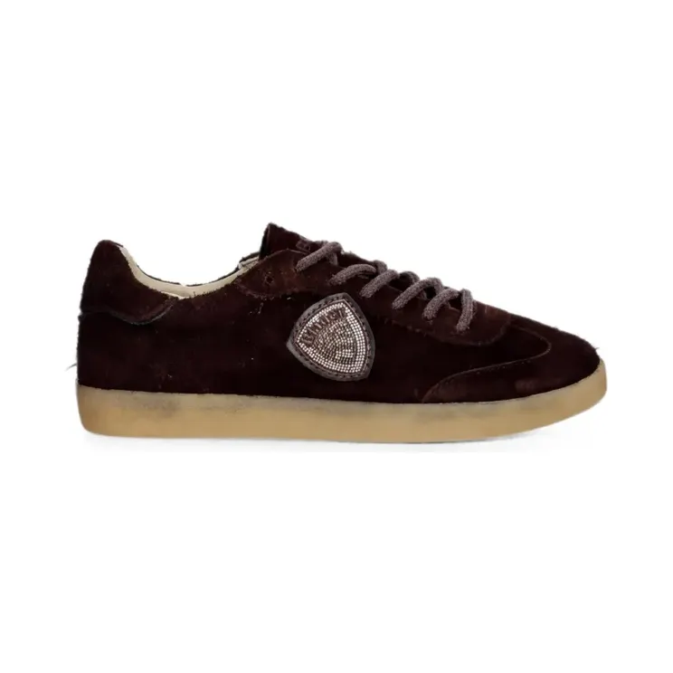 Blauer Gewelfde sneakers met logo – Beige (S6AURORA01REV)