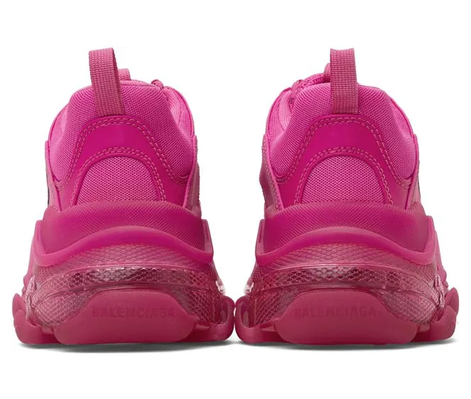Balenciaga Pink Triple S Clear Sole 5059 PINK (541624-W2FG1) (4)