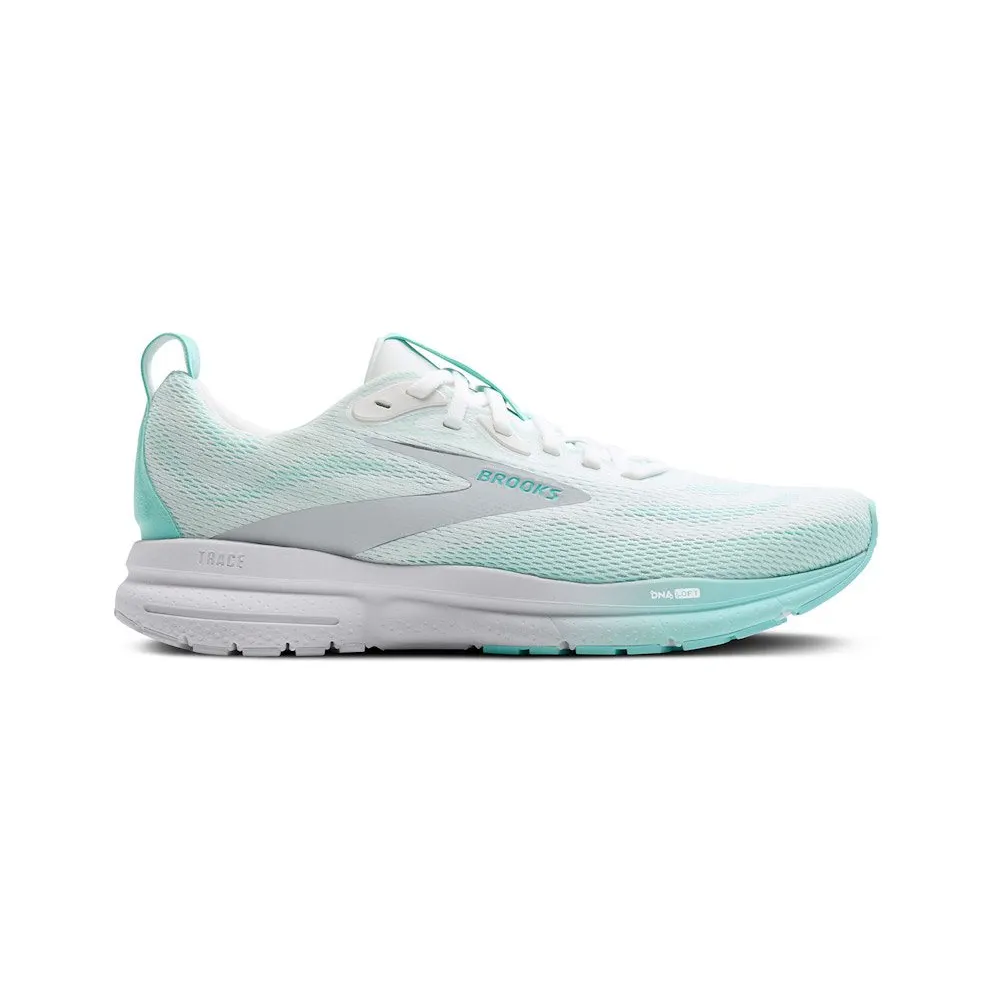 Brooks Trace 4 Bright White Limpet Oyster (120441-1B-198)