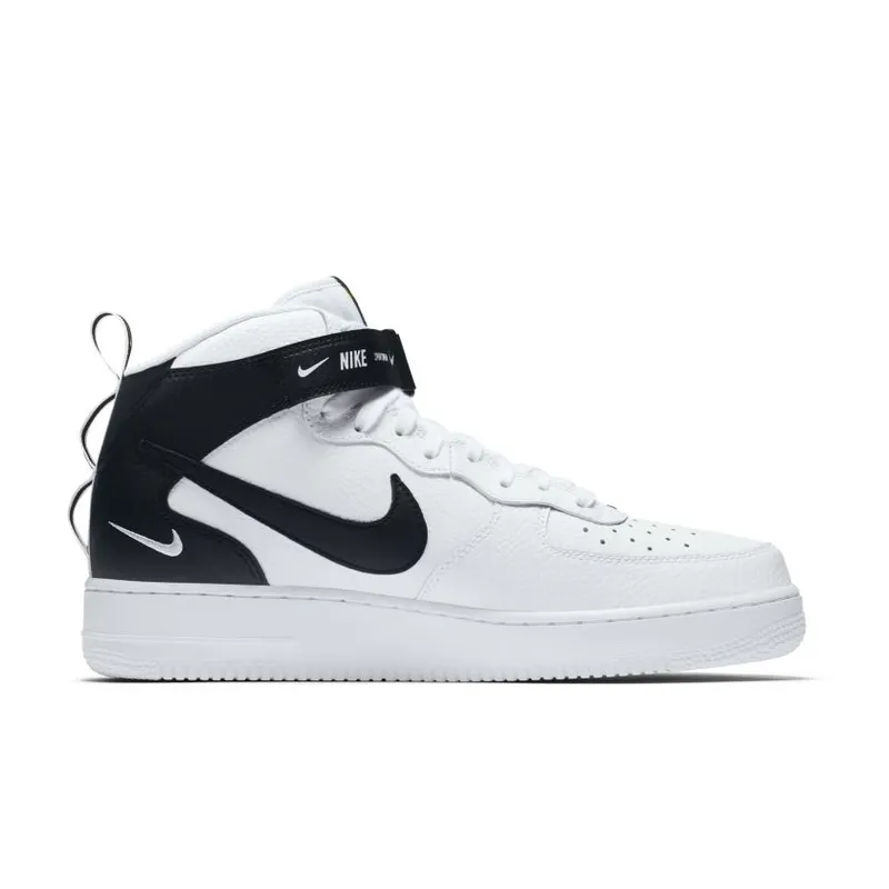 Nike Air Force 1 Mid Utility White Black White/Black-Tour Yellow (804609-103)