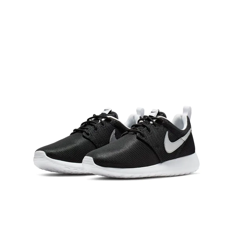 Nike Roshe One (GS) “Black Metallic Silver” (599728-021)