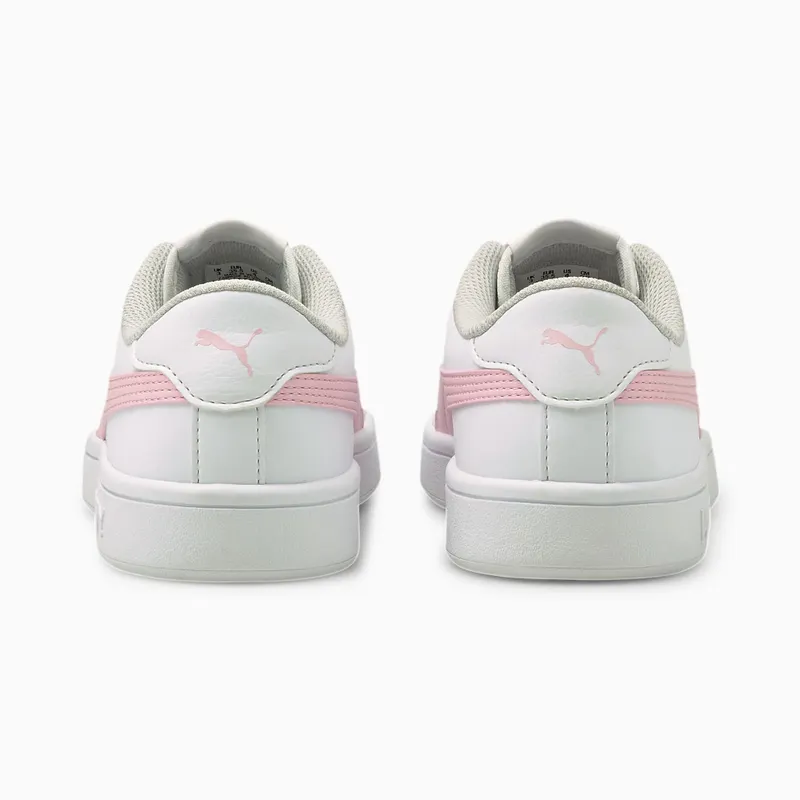 PUMA Smash V2 Youth White/Pink Lady (365170-28)