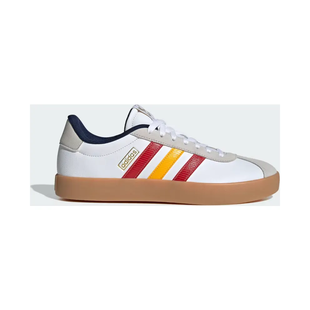 adidas VL Court 3.0 “Cloud White / Team Power Red 2 / Crew Yellow” (HQ0138)