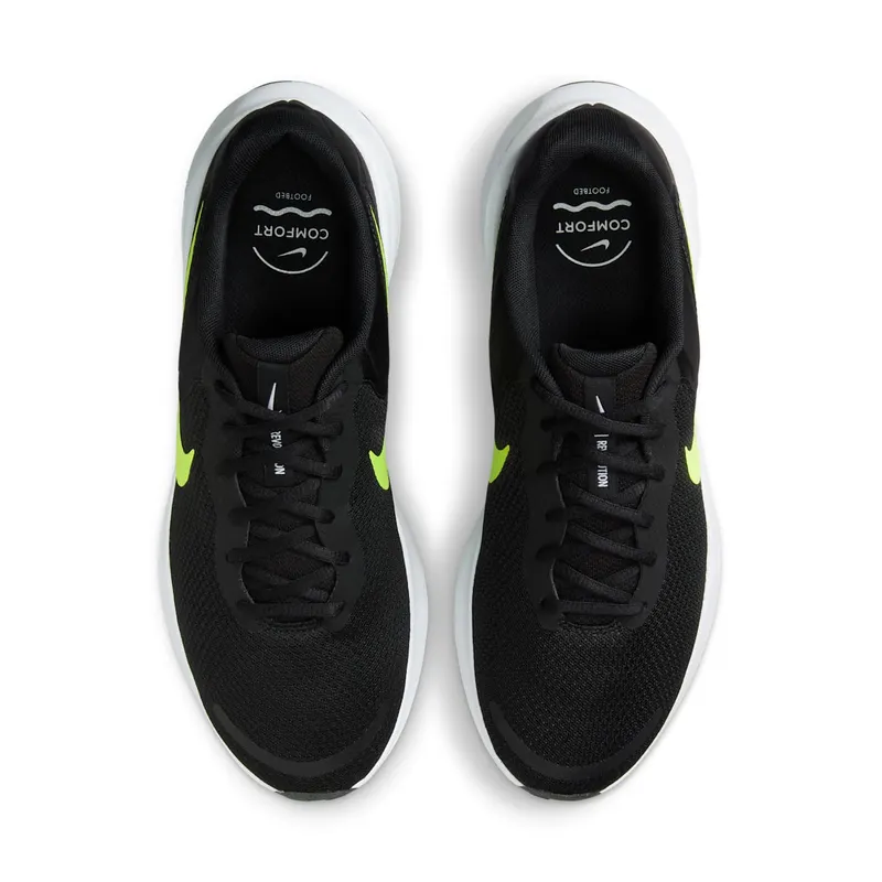 Nike Revolution 7 Black White Volt (FB2207-010)