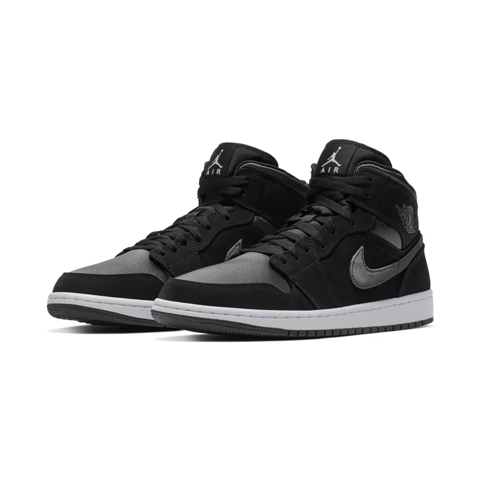 Jordan 1 Mid Nylon Black Anthracite Black/Anthracite-White (852542-012)