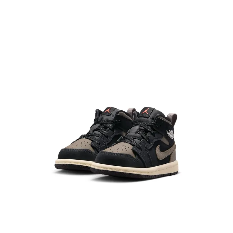 Air Jordan 1 Black/Light Wild Mango/Muslin/Olive Grey (IB7054-002)