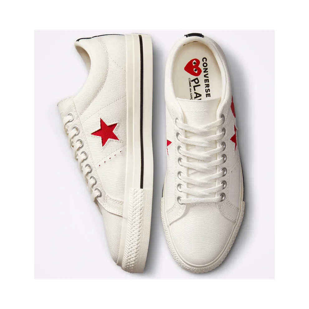 Converse Converse x Comme des Garçons PLAY One Star Cloud Dancer/Red/White