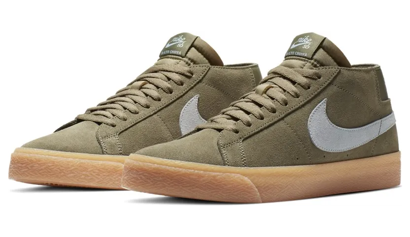 Nike SB Zoom Blazer Chukka Medium Olive Light Armory Blue (AT9765-201)