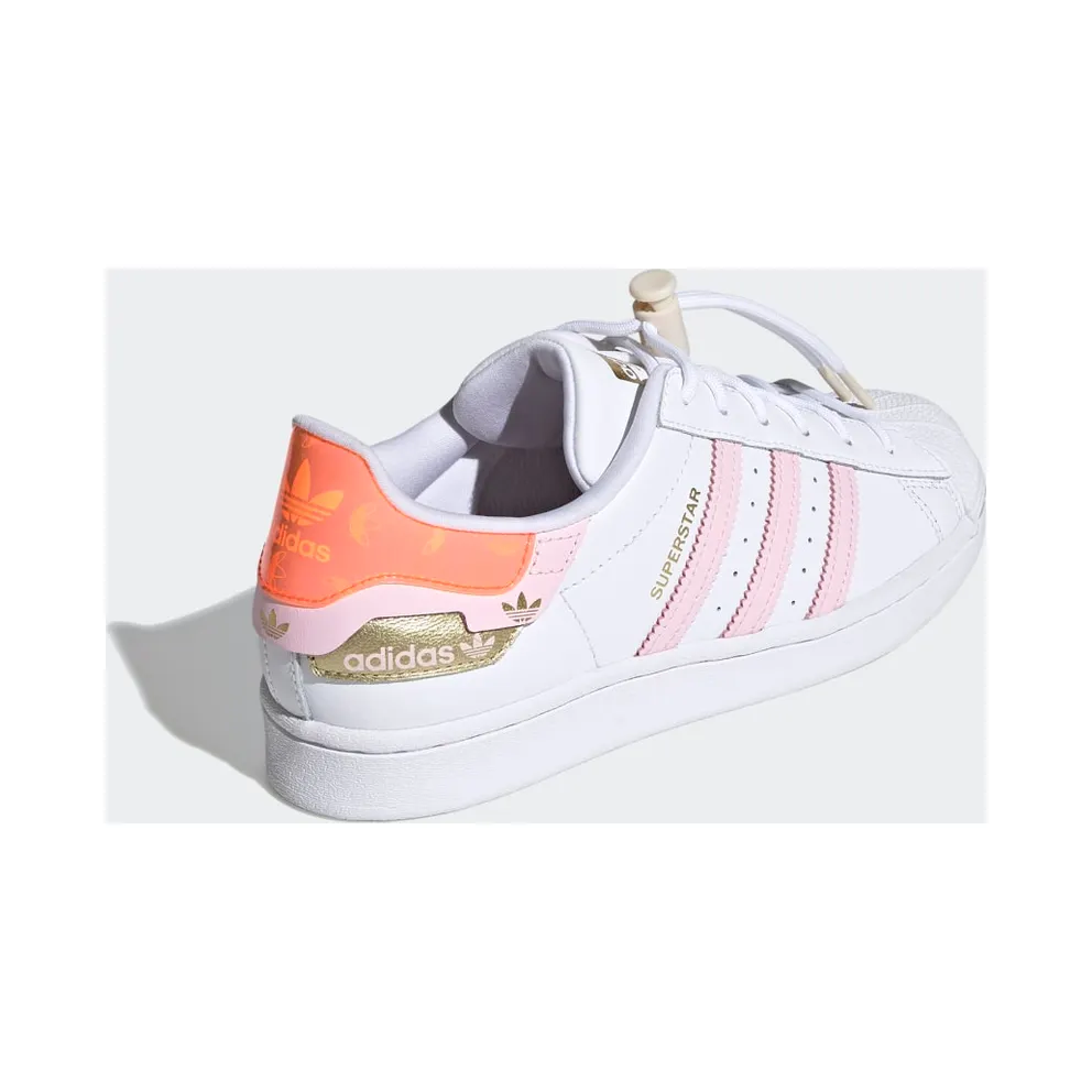 adidas Superstar Cloud White / Clear Pink / Solar Red (H00659)