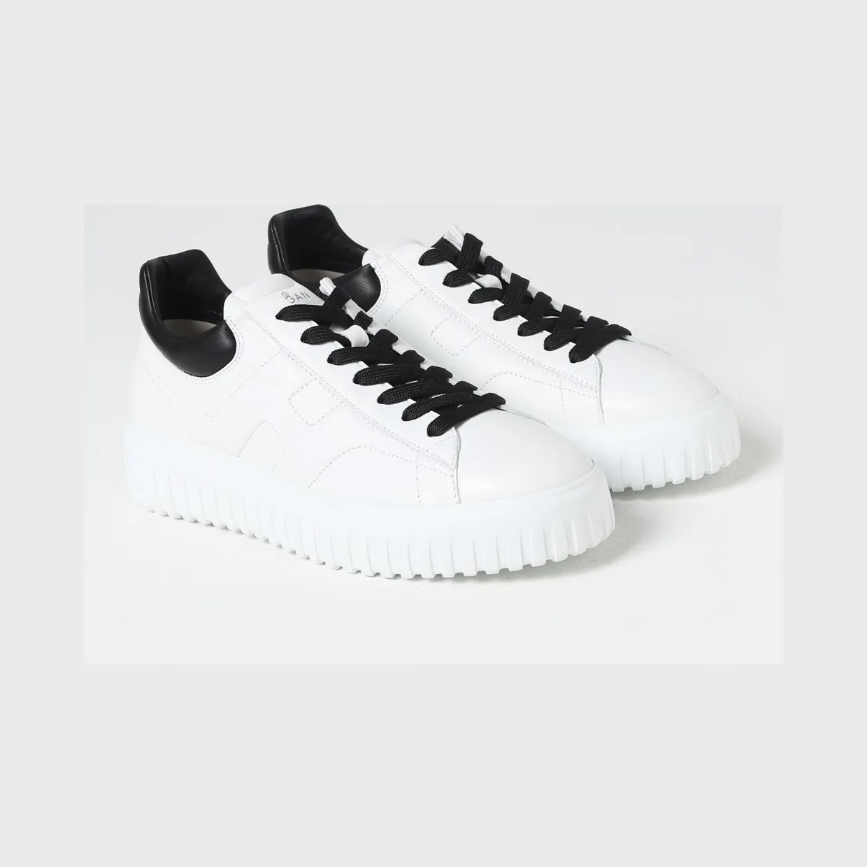 Hogan H-Stripes Leather Sneakers White (HXM6450FC60LE90001)