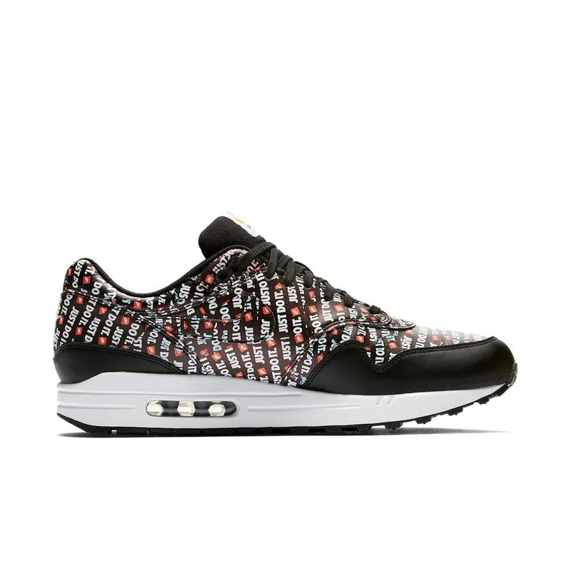 Nike Air Max 1 Just Do It Pack Black Black/Total Orange-White (875844-009)
