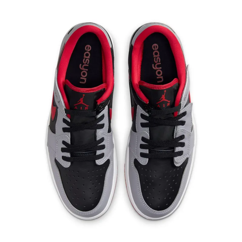 Jordan 1 Low Flyease Fire Red Cement Grey (DM1206-060)