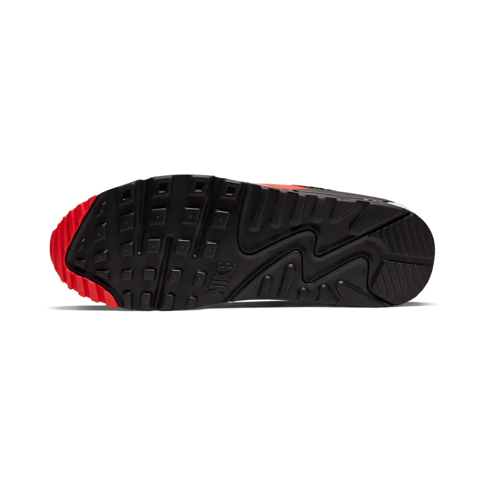 Nike Air Max 90 White Yellow Black Crimson (2019) (AJ1285-109)