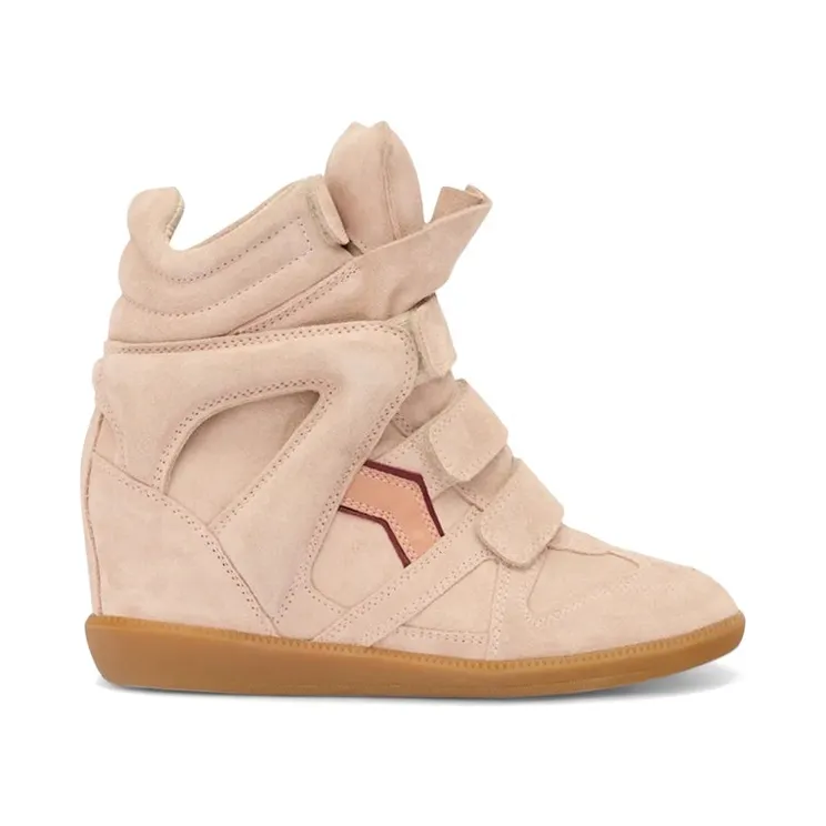 Isabel Marant Bekett Leather Sneakers Pale Pink Peach (BK0010FA-B1E09S-PIPH)
