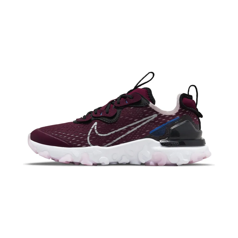 Nike React Vision Red “Dark Beetroot / Black / Pink Foam / Metallic Silver” (CD6888-600)