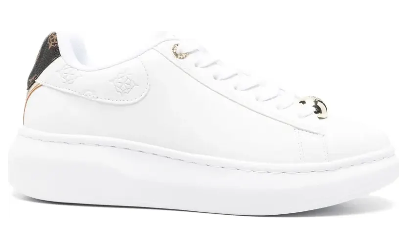 Guess Usa met plateauzool en logo-reliëf “White” (FLTFRELEA12WHITE)