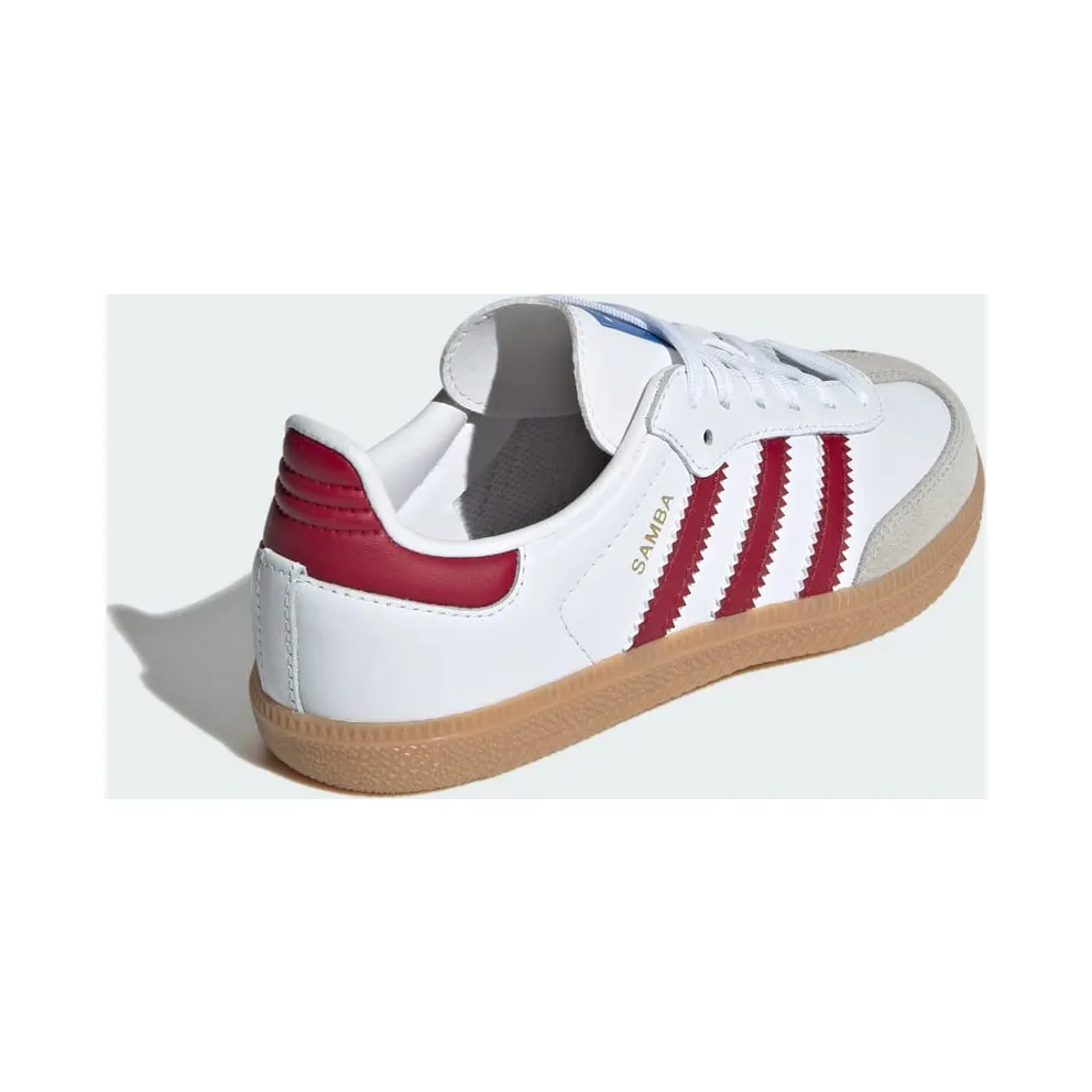 adidas Samba OG Kids Cloud White / Collegiate Burgundy / Gum (IE1333)